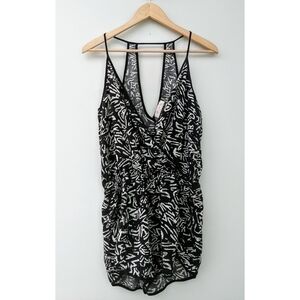 Bear Dance Faux Wrap Strappy Romper